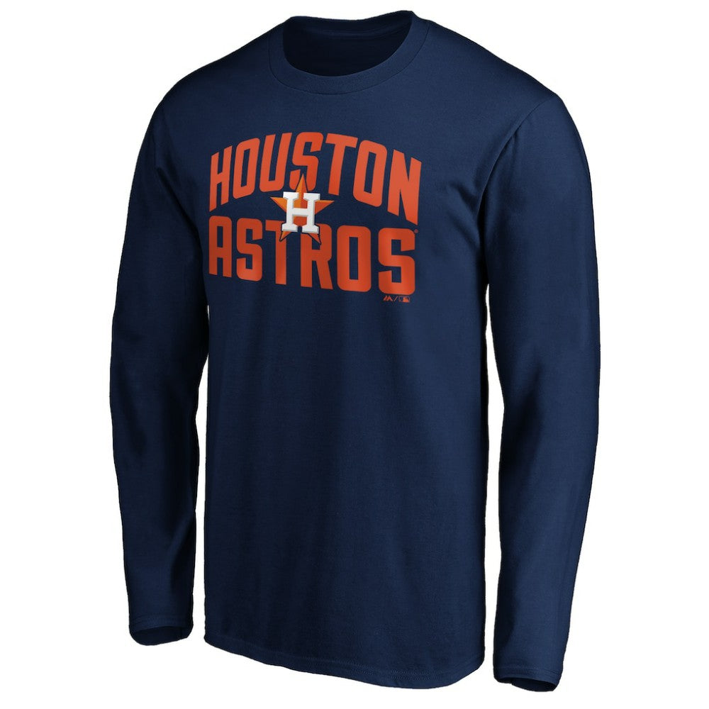 Houston Astros Father's Day #1 Dad Long Sleeve T-Shirt - MLB