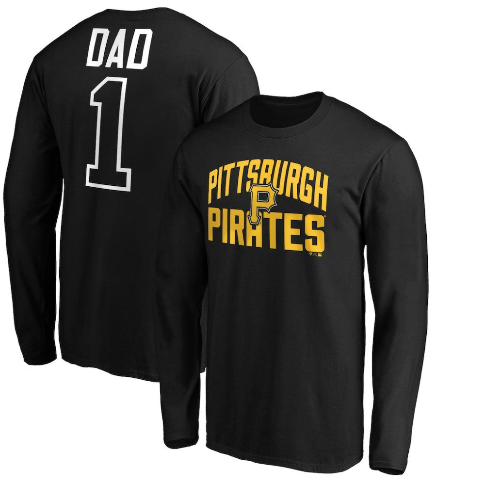 Pittsburgh Pirates Father's Day #1 Dad Long Sleeve T-Shirt - MLB