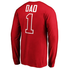 Washington Nationals Father's Day #1 Dad Long Sleeve T-Shirt - MLB