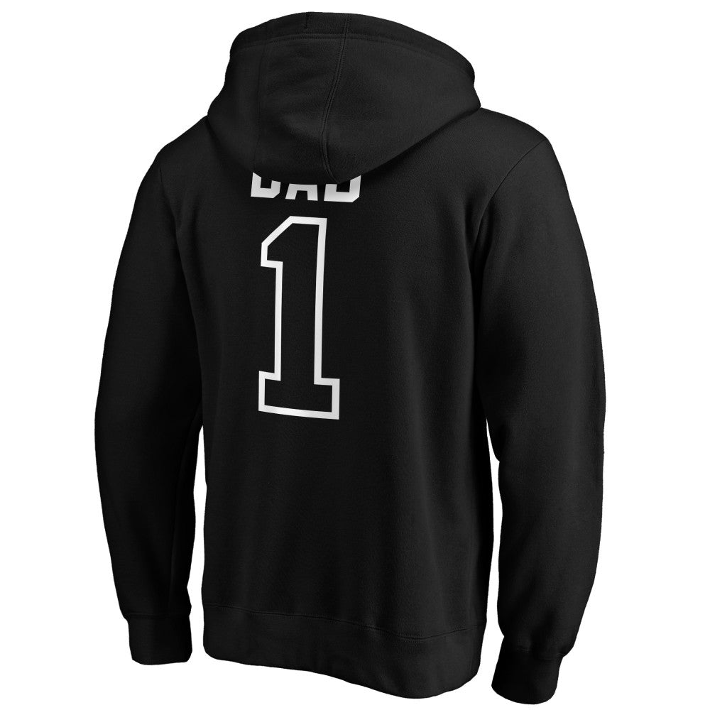 Miami Marlins Father's Day #1 Dad Pullover Hoodie - MLB