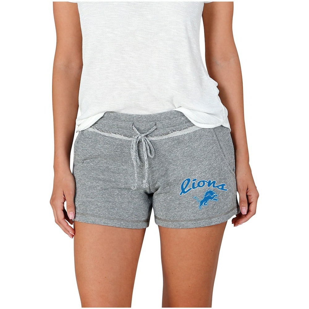 Detroit Lions Concepts Sport Women's Mainstream Terry Shorts Gray | NFL