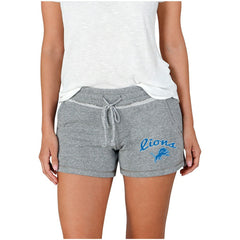 Detroit Lions Concepts Sport Women's Mainstream Terry Shorts Gray | NFL