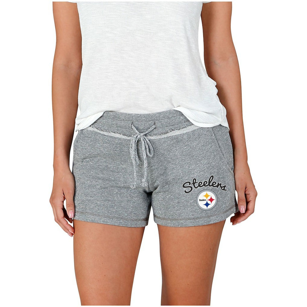 Pittsburgh Steelers Concepts Sport Women's Mainstream Terry Shorts Gray | NFL