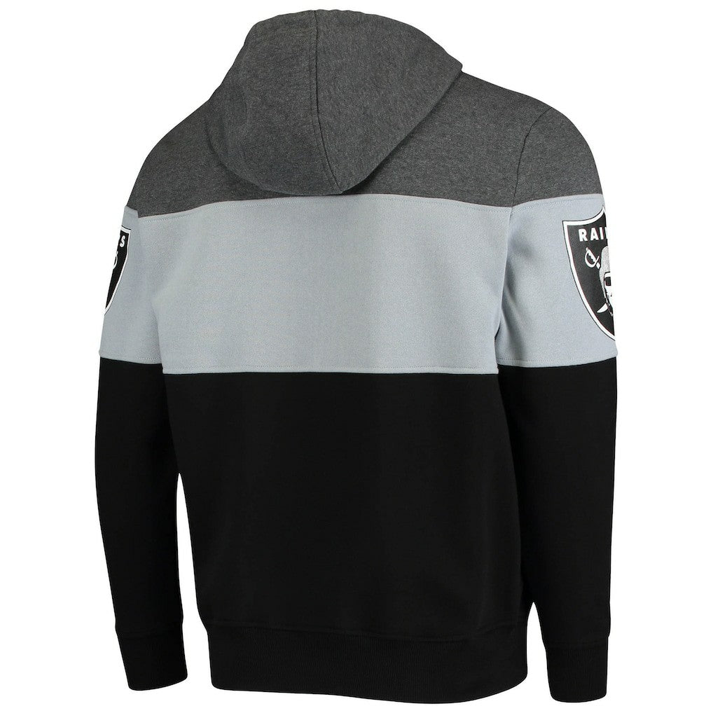 Las Vegas Raiders Starter Extreme Fireballer Pullover Hoodie Heathered Gray/Silver | NFL