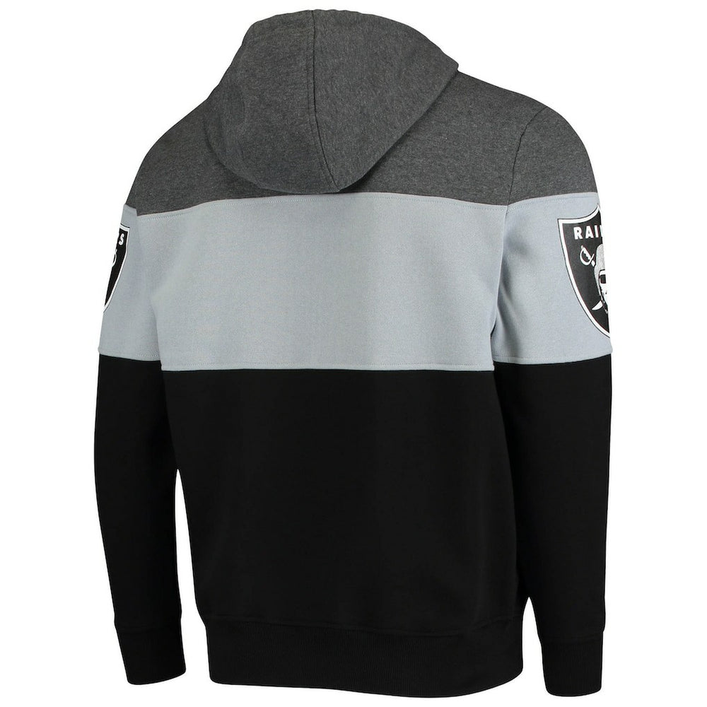 Las Vegas Raiders Starter Extreme Fireballer Pullover Hoodie Heathered Gray/Silver | NFL