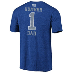 Indianapolis Colts #1 Dad Team Logo T-Shirt Royal | NFL