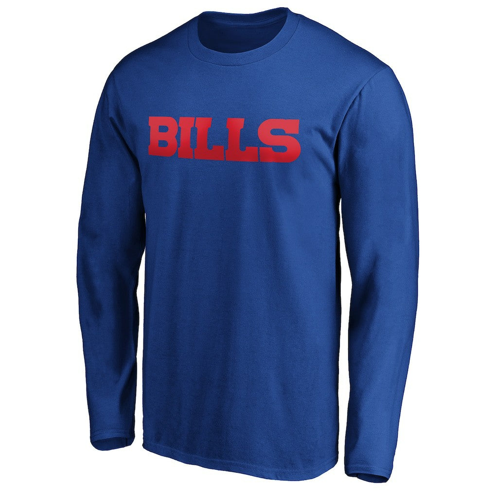 Buffalo Bills #1 Dad Long Sleeve Team Logo T-Shirt Royal | NFL