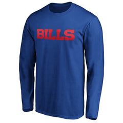 Buffalo Bills #1 Dad Long Sleeve Team Logo T-Shirt Royal | NFL