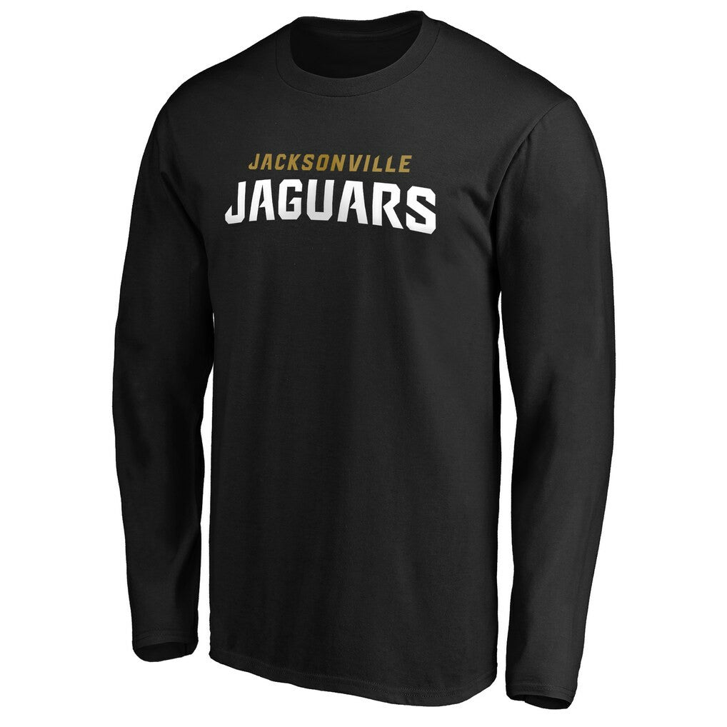 Jacksonville Jaguars #1 Dad Long Sleeve Team Logo T-Shirt Black | NFL
