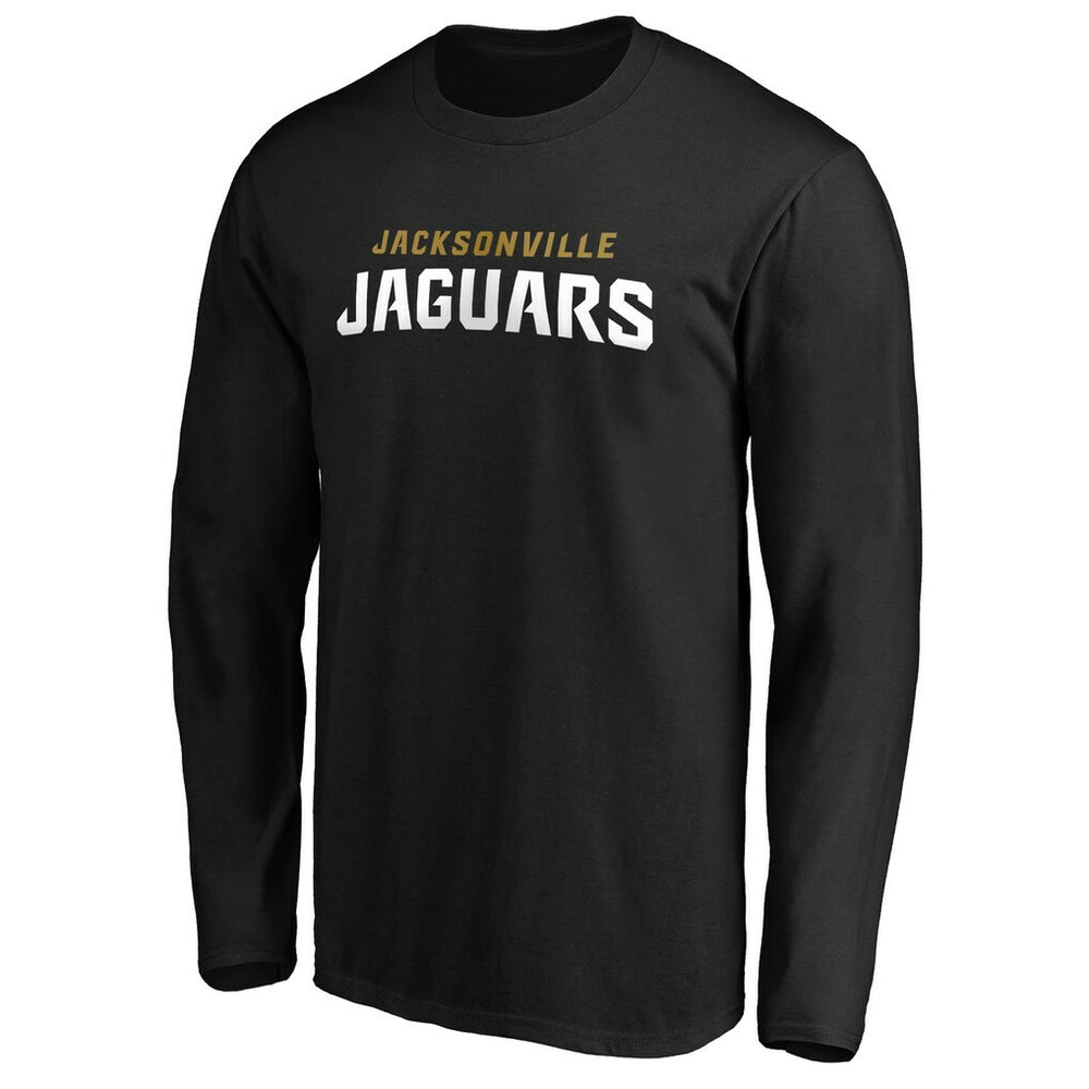 Jacksonville Jaguars #1 Dad Long Sleeve Team Logo T-Shirt Black | NFL
