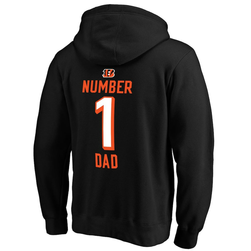 Cincinnati Bengals #1 Dad Pullover Hoodie Black | NFL