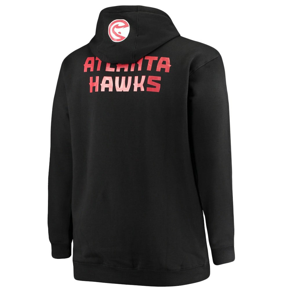 Trae Young Atlanta Hawks Big & Tall Player Name & Number Full-Zip Hoodie Jacket Black - NBA