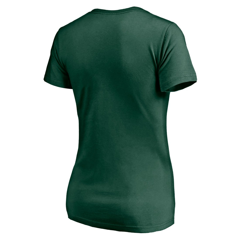 Green Bay Packers Women's Nostalgia V-Neck T-Shirt Green | Fanatics