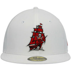 Tampa Bay Buccaneers New Era Omaha Alternate Logo 59FIFTY Fitted Hat White | NFL