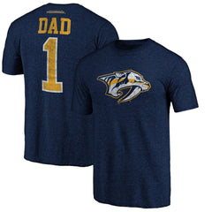 Nashville Predators Greatest Dad Tri-Blend T-Shirt - Navy - NHL