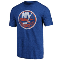 New York Islanders Greatest Dad Tri-Blend T-Shirt - Royal - NHL