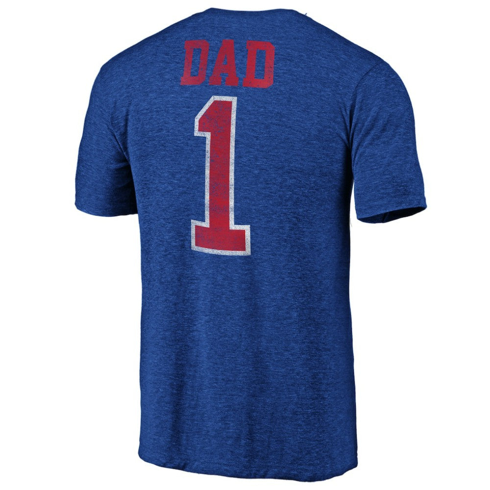 New York Rangers Greatest Dad Tri-Blend T-Shirt - Blue - NHL