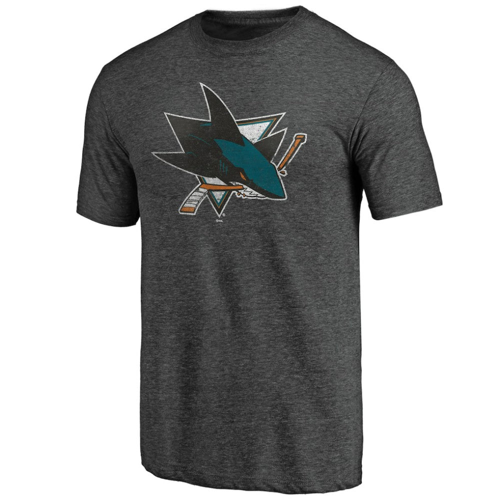 San Jose Sharks Greatest Dad Tri-Blend T-Shirt - Charcoal - NHL