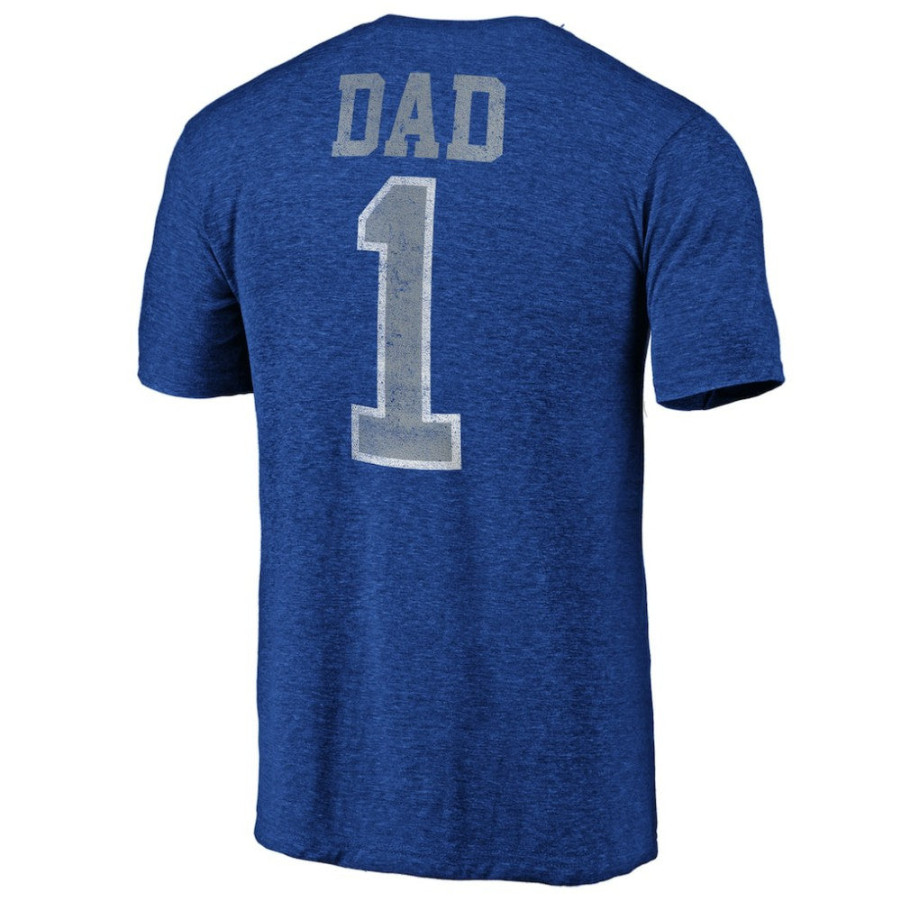 Tampa Bay Lightning Greatest Dad Tri-Blend T-Shirt - Blue - NHL