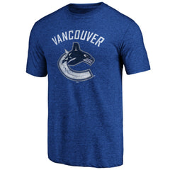 Vancouver Canucks Greatest Dad Tri-Blend T-Shirt - Blue - NHL