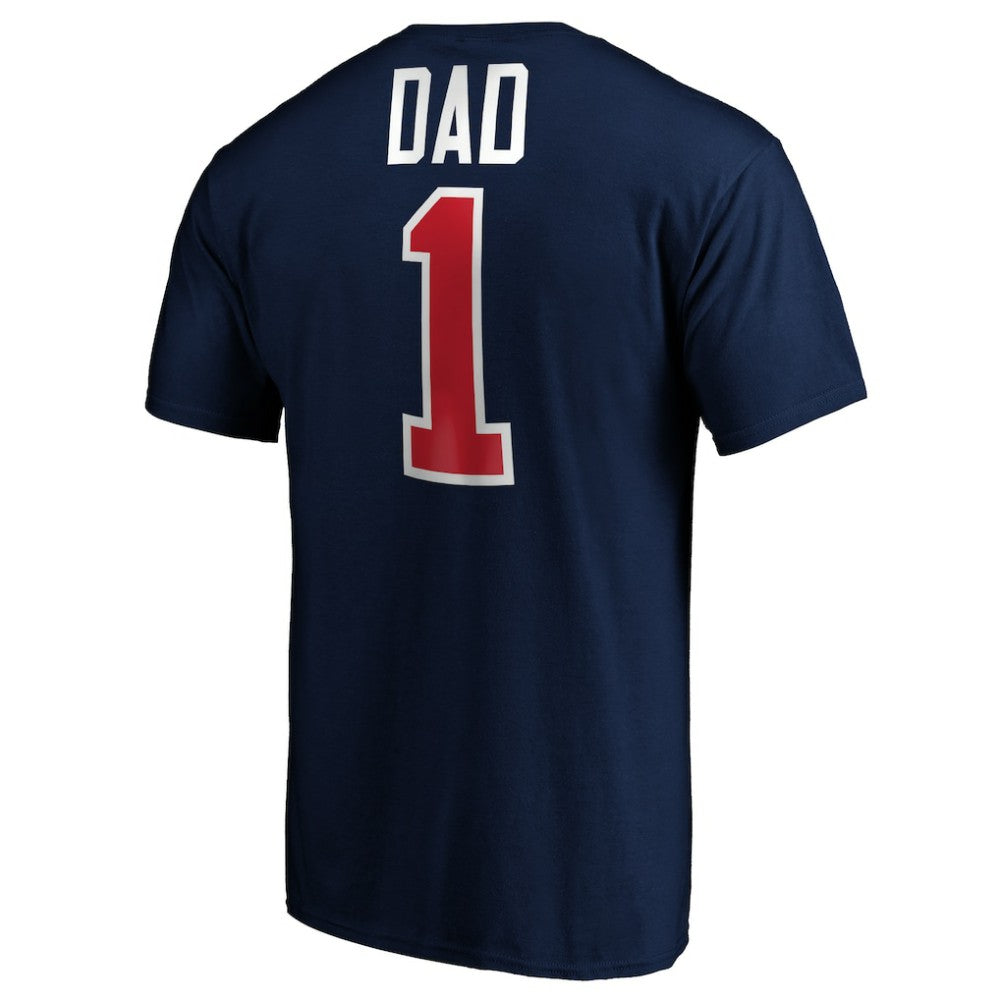 Columbus Blue Jackets #1 Dad T-Shirt - Navy - NHL