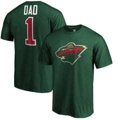 Minnesota Wild #1 Dad T-Shirt - Green - NHL