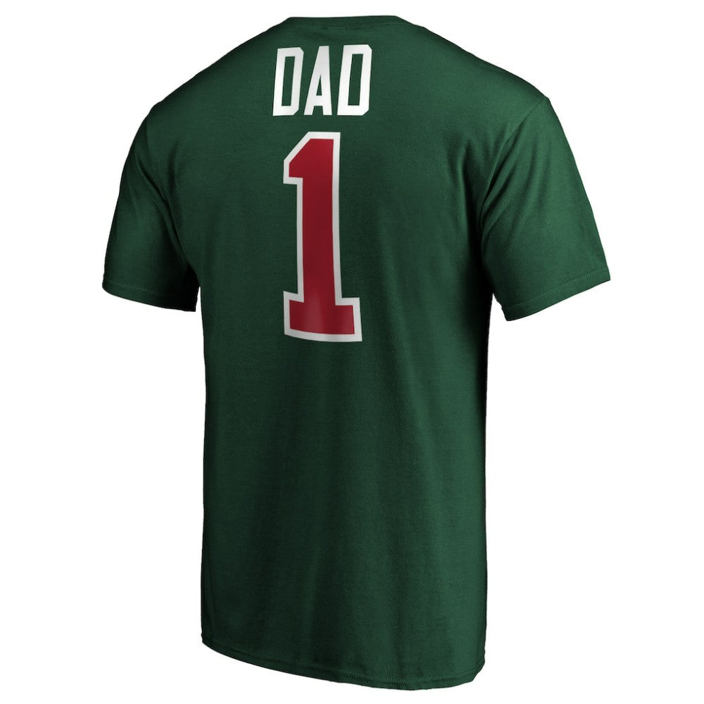 Minnesota Wild #1 Dad T-Shirt - Green - NHL