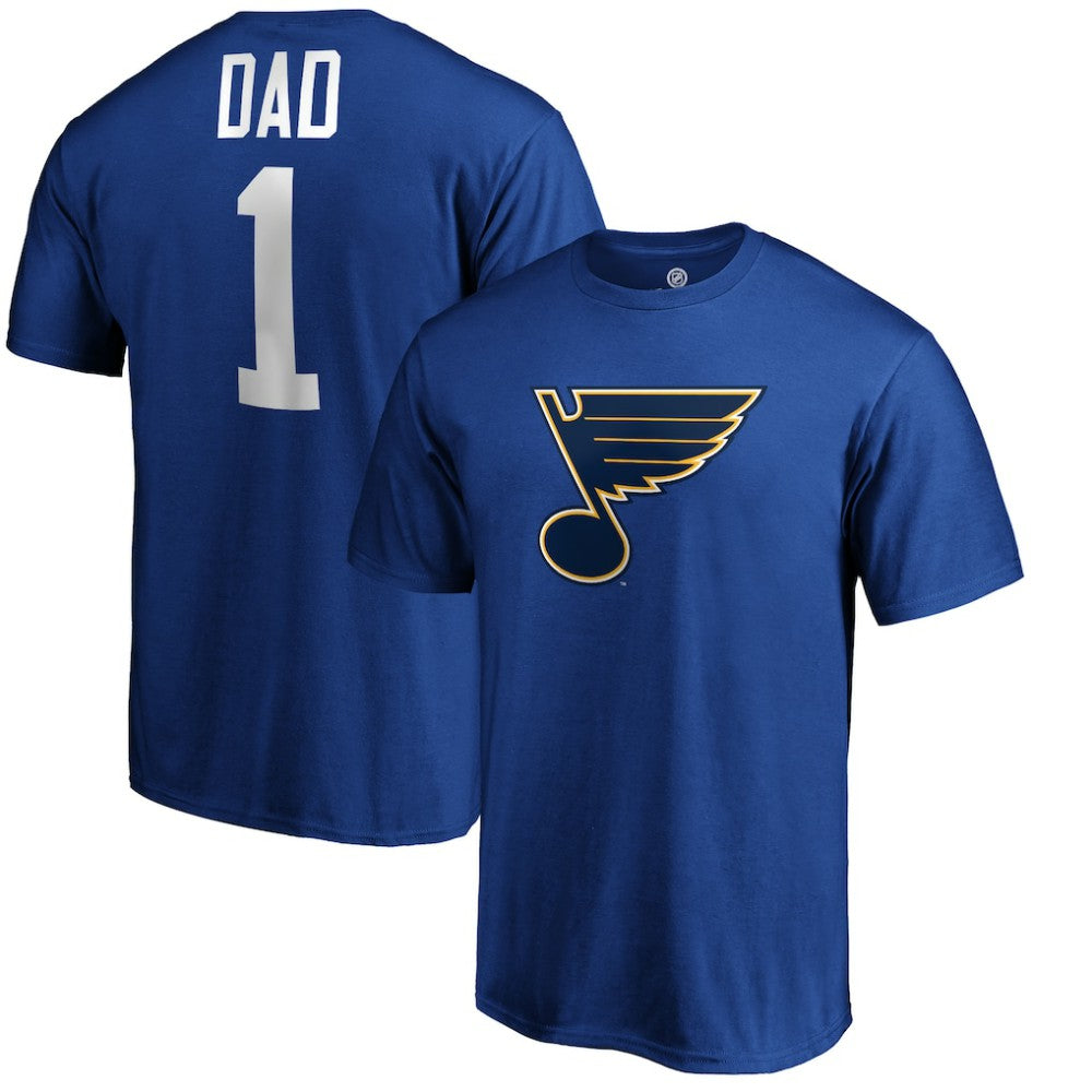 St. Louis Blues #1 Dad T-Shirt - Blue - NHL