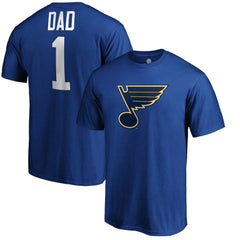 St. Louis Blues #1 Dad T-Shirt - Blue - NHL