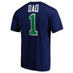 Vancouver Canucks #1 Dad T-Shirt - Blue - NHL