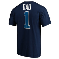 Winnipeg Jets #1 Dad T-Shirt - Navy - NHL