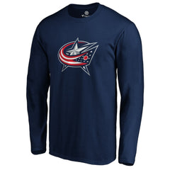 Columbus Blue Jackets #1 Dad Long Sleeve T-Shirt - Navy - NHL