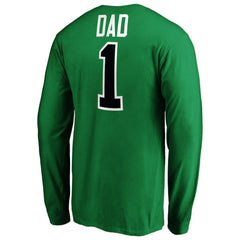 Dallas Stars #1 Dad Long Sleeve T-Shirt - Kelly Green - NHL