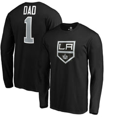 Los Angeles Kings #1 Dad Long Sleeve T-Shirt - Black - NHL