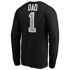 Los Angeles Kings #1 Dad Long Sleeve T-Shirt - Black - NHL