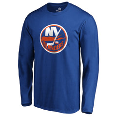 New York Islanders #1 Dad Long Sleeve T-Shirt - Royal - NHL