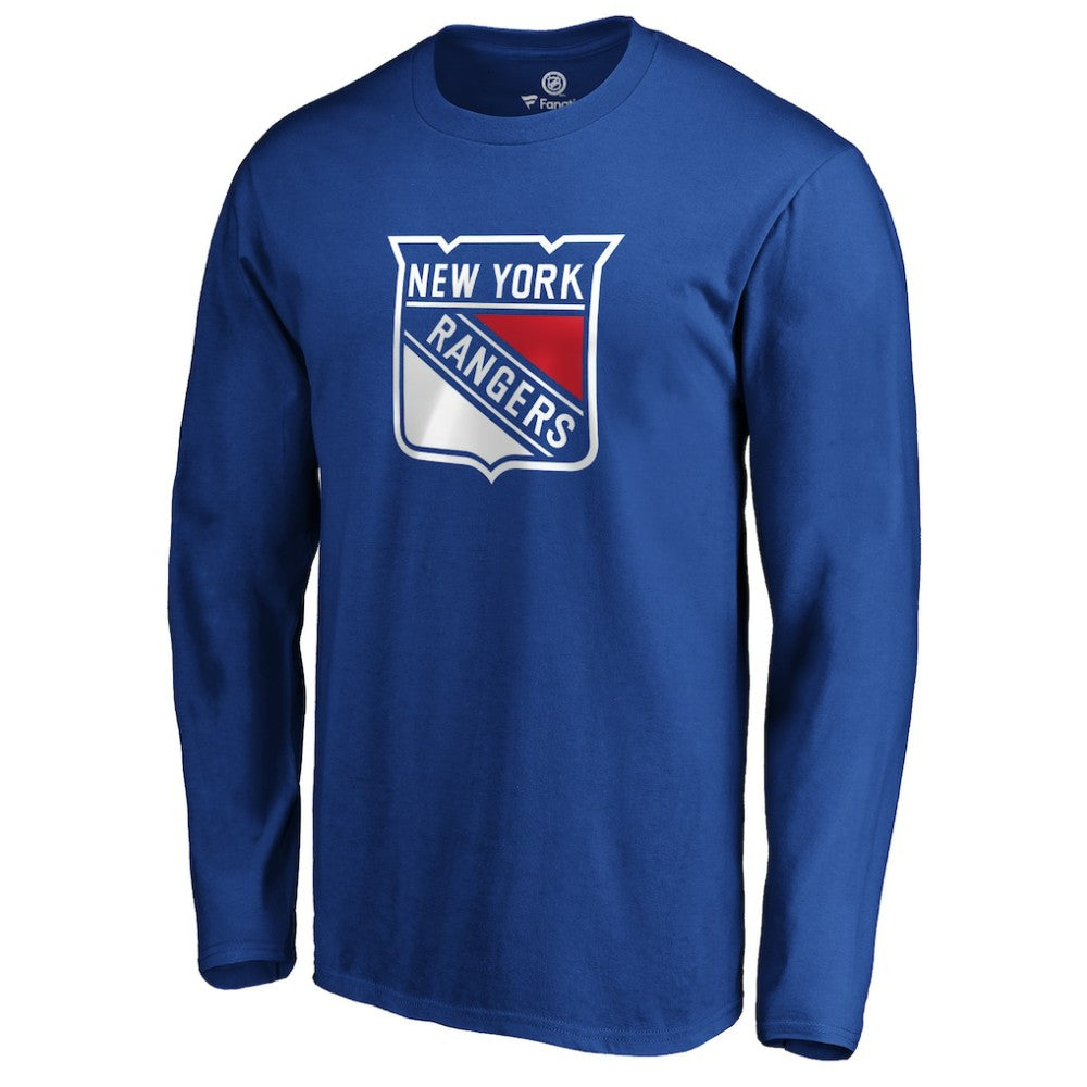 New York Rangers #1 Dad Long Sleeve T-Shirt - Blue - NHL
