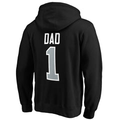 Los Angeles Kings #1 Dad Pullover Hoodie - Black - NHL