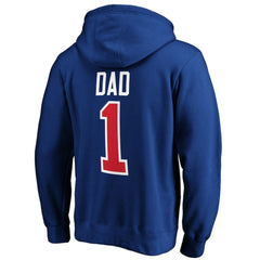 New York Rangers #1 Dad Pullover Hoodie - Blue - NHL