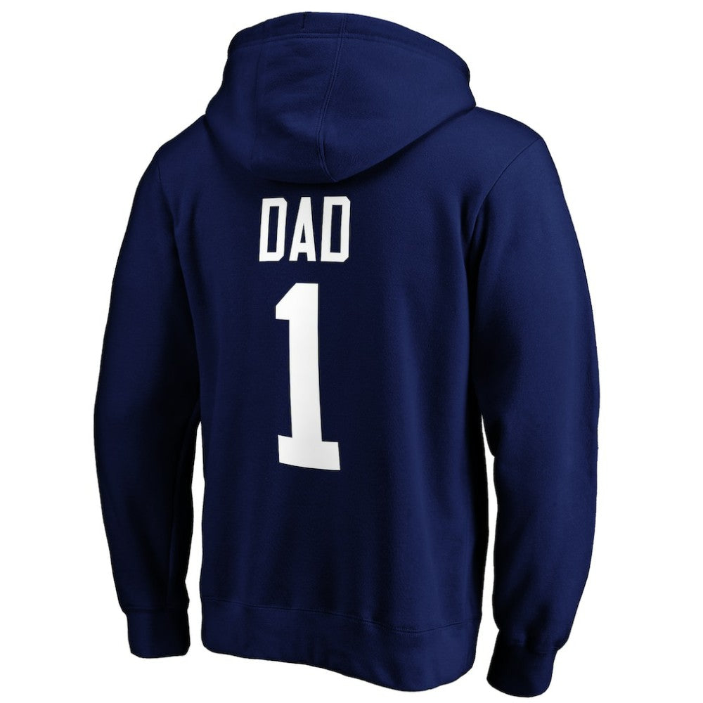 Toronto Maple Leafs #1 Dad Pullover Hoodie - Blue - NHL