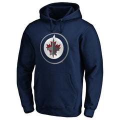 Winnipeg Jets #1 Dad Pullover Hoodie - Navy - NHL