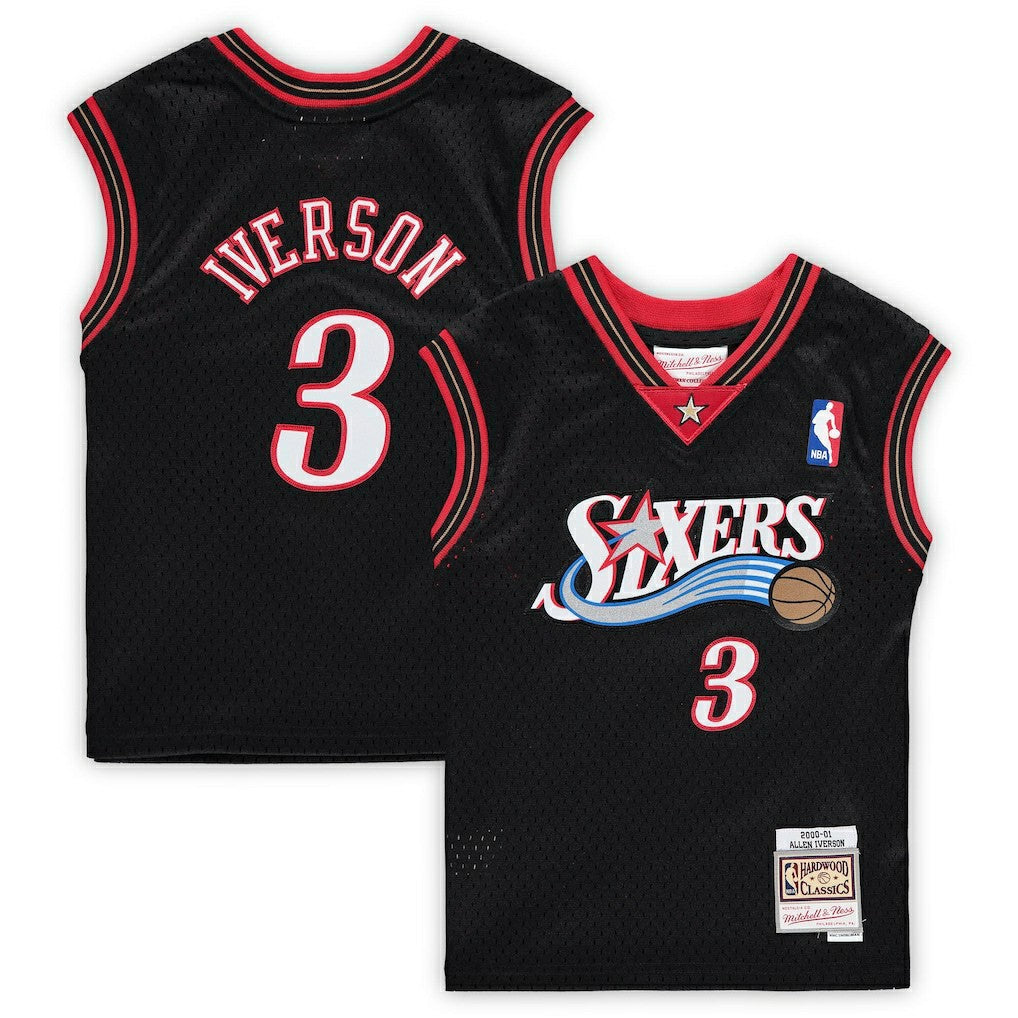 Allen Iverson Philadelphia 76ers Preschool 2000-2001 Hardwood Classics Throwback Team Jersey Black - NBA