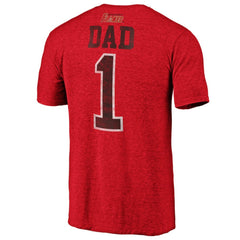 Calgary Flames Greatest Dad Tri-Blend T-Shirt - Red - NHL