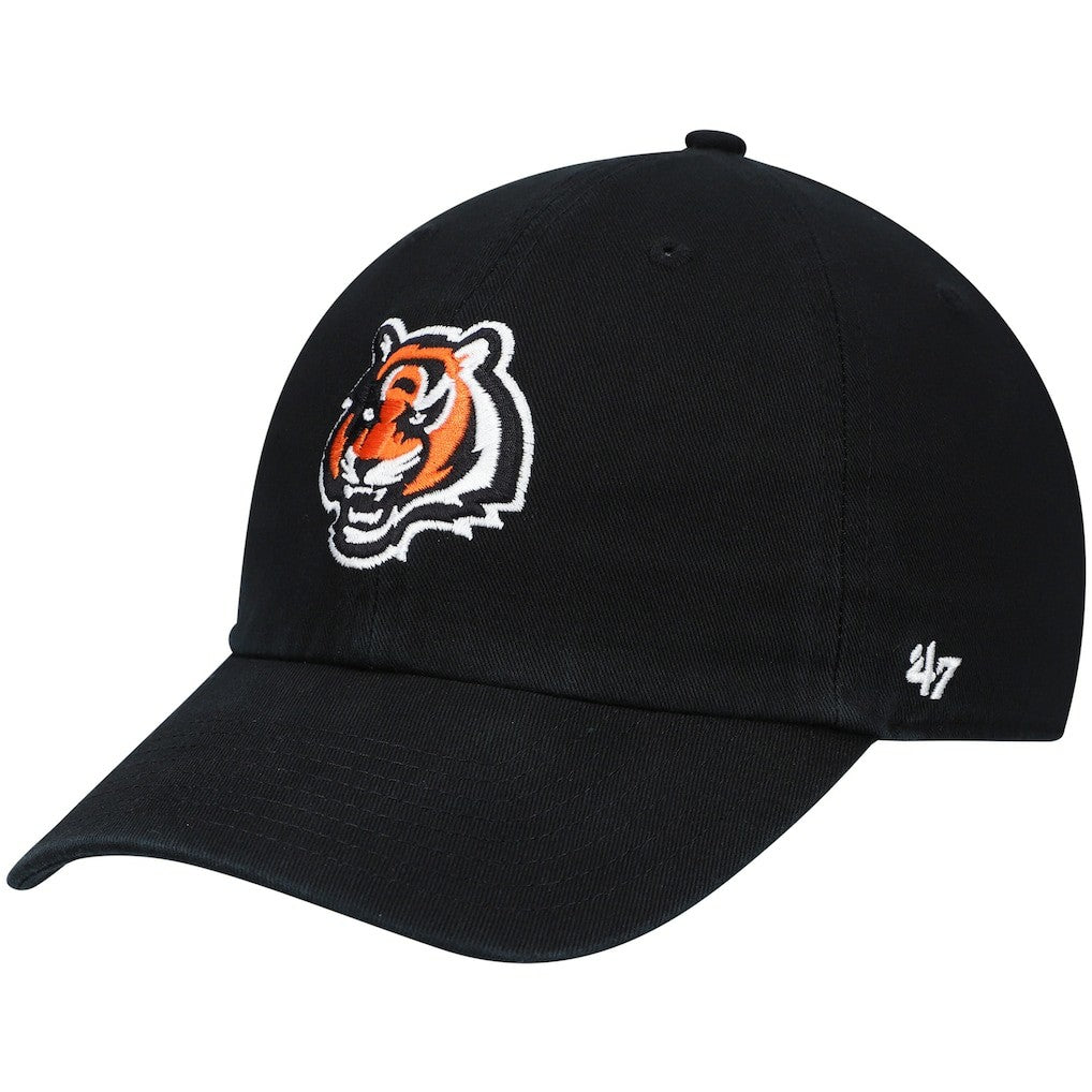 Cincinnati Bengals '47 Clean Up Alternate Adjustable Hat Black | 47 brand
