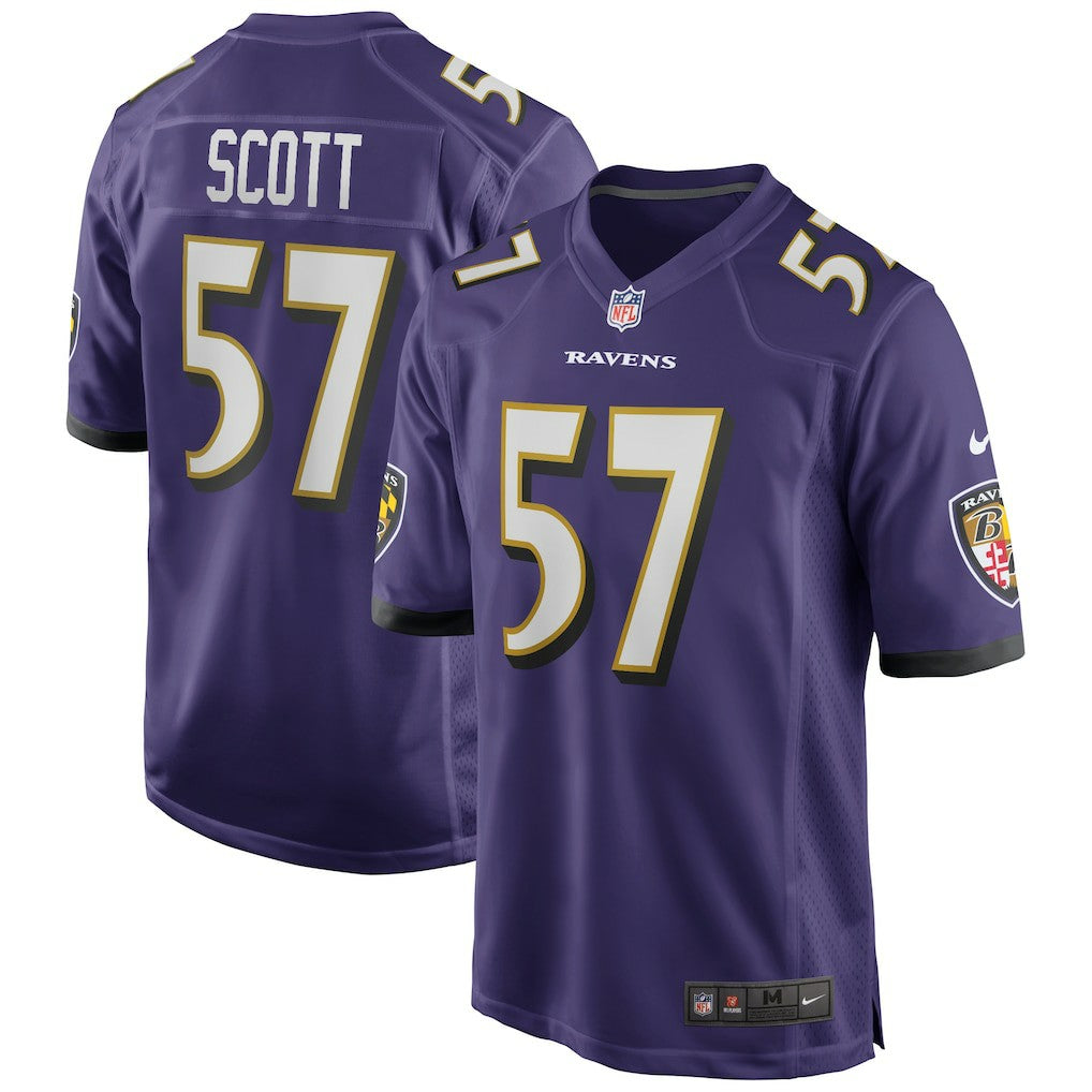 Bart Scott Baltimore Ravens Game Retired Player Jersey Purple | Nike for Sale
