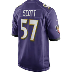 Bart Scott Baltimore Ravens Game Retired Player Jersey Purple | Nike for Sale