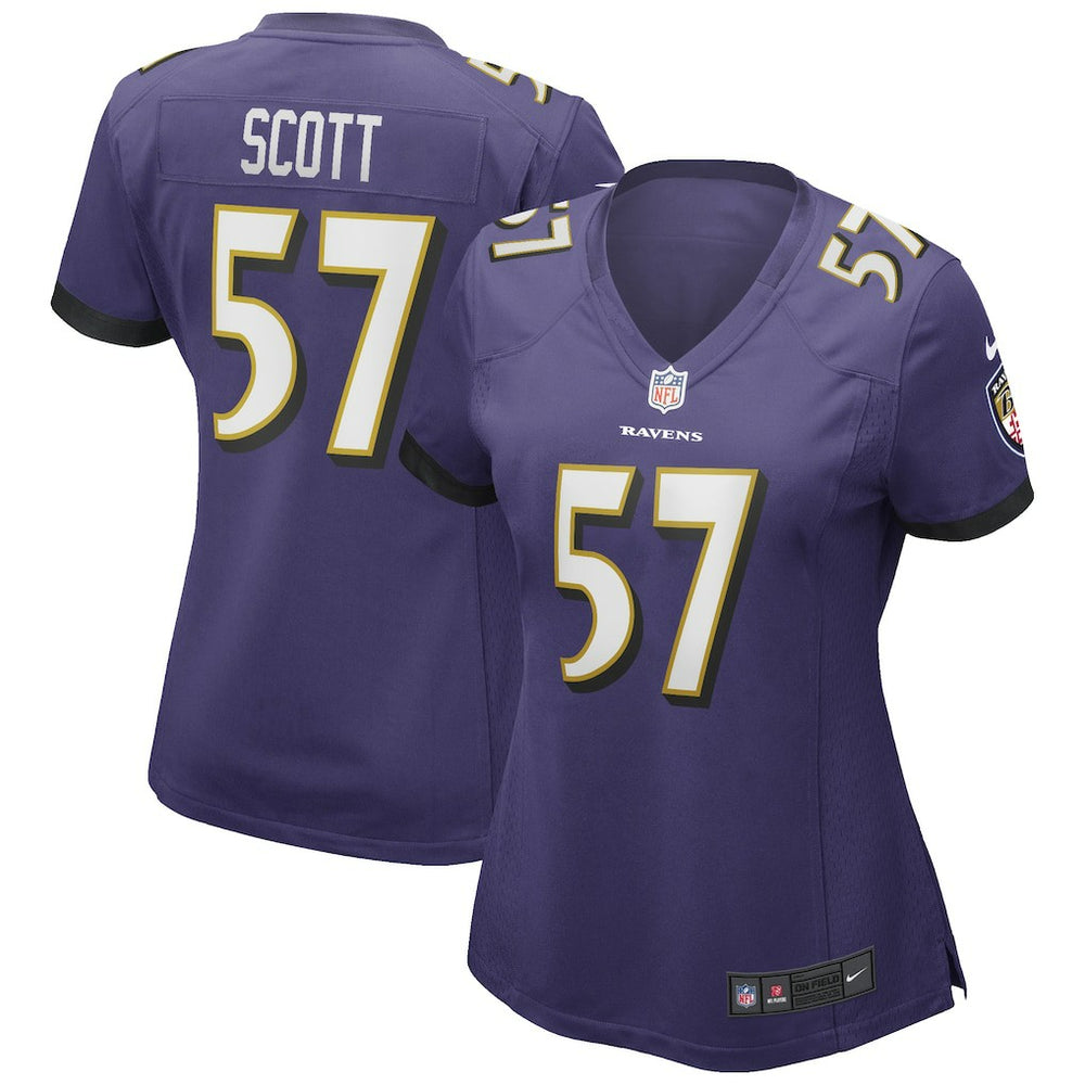 Bart Scott Baltimore Ravens Women's Game Retired Player Jersey Purple | Nike for Sale