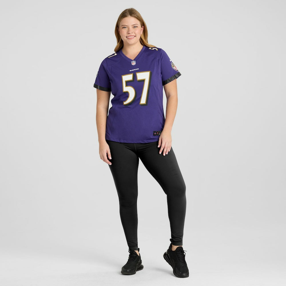 Bart Scott Baltimore Ravens Women's Game Retired Player Jersey Purple | Nike for Sale