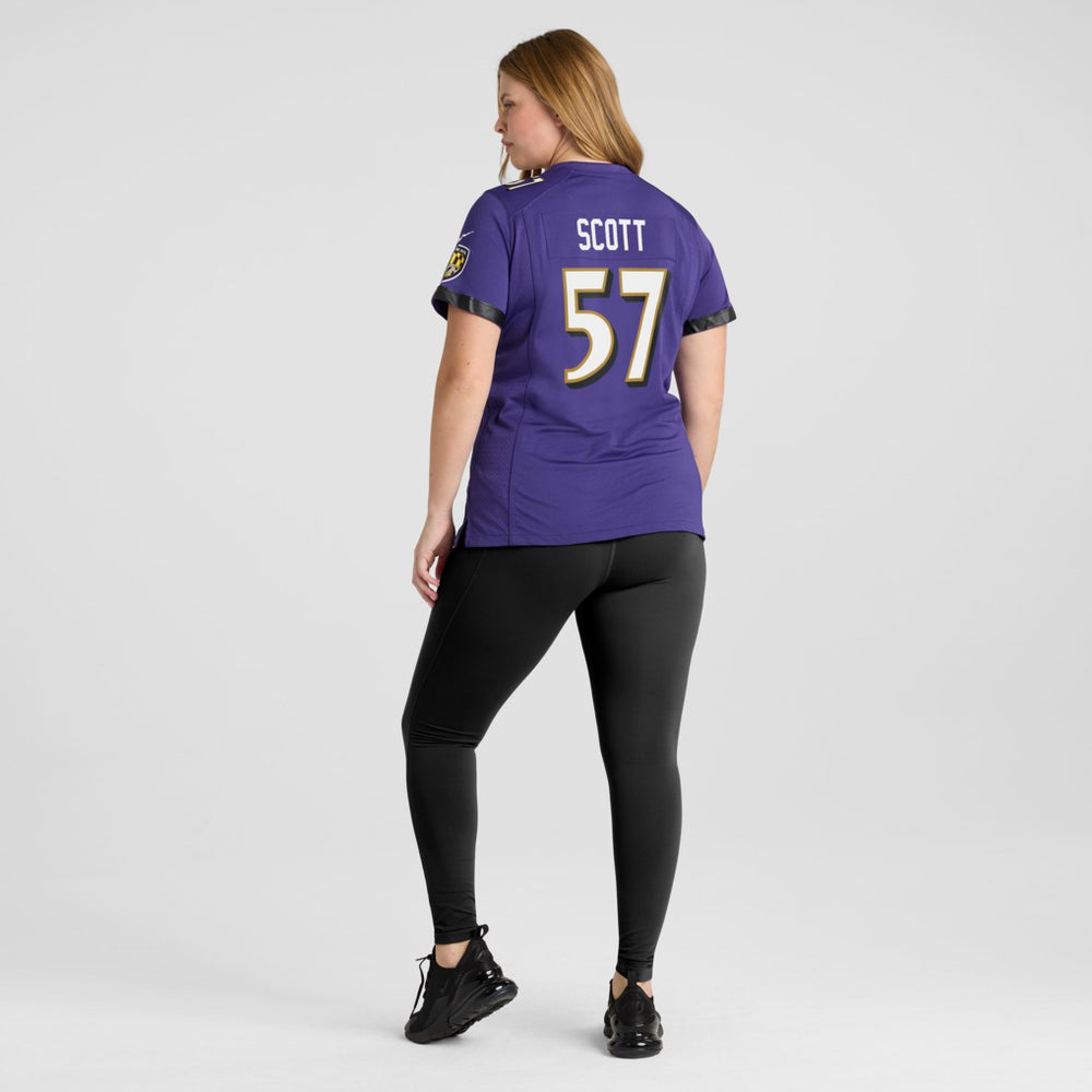 Bart Scott Baltimore Ravens Women's Game Retired Player Jersey Purple | Nike for Sale