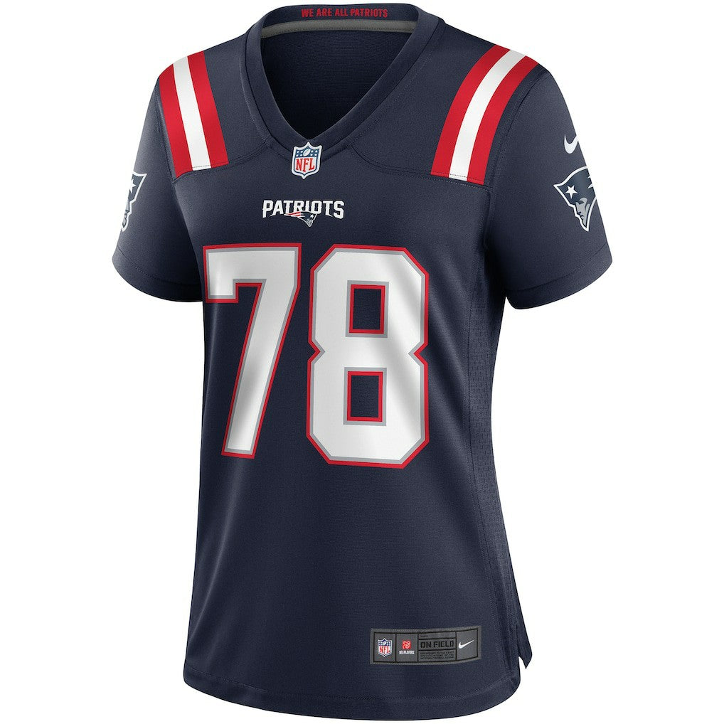 Bruce Armstrong New England Patriots Women's Game Retired Player Jersey Navy | Nike for Sale